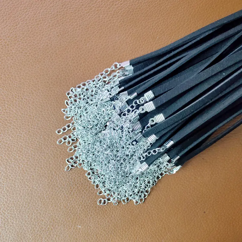 100 шт. Горячее предложение Кручёные ожерелья BIJOUX простой черный бархатной лентой