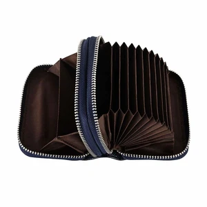 Кошелек женский из натуральной кожи на молнии с RFID-защитой