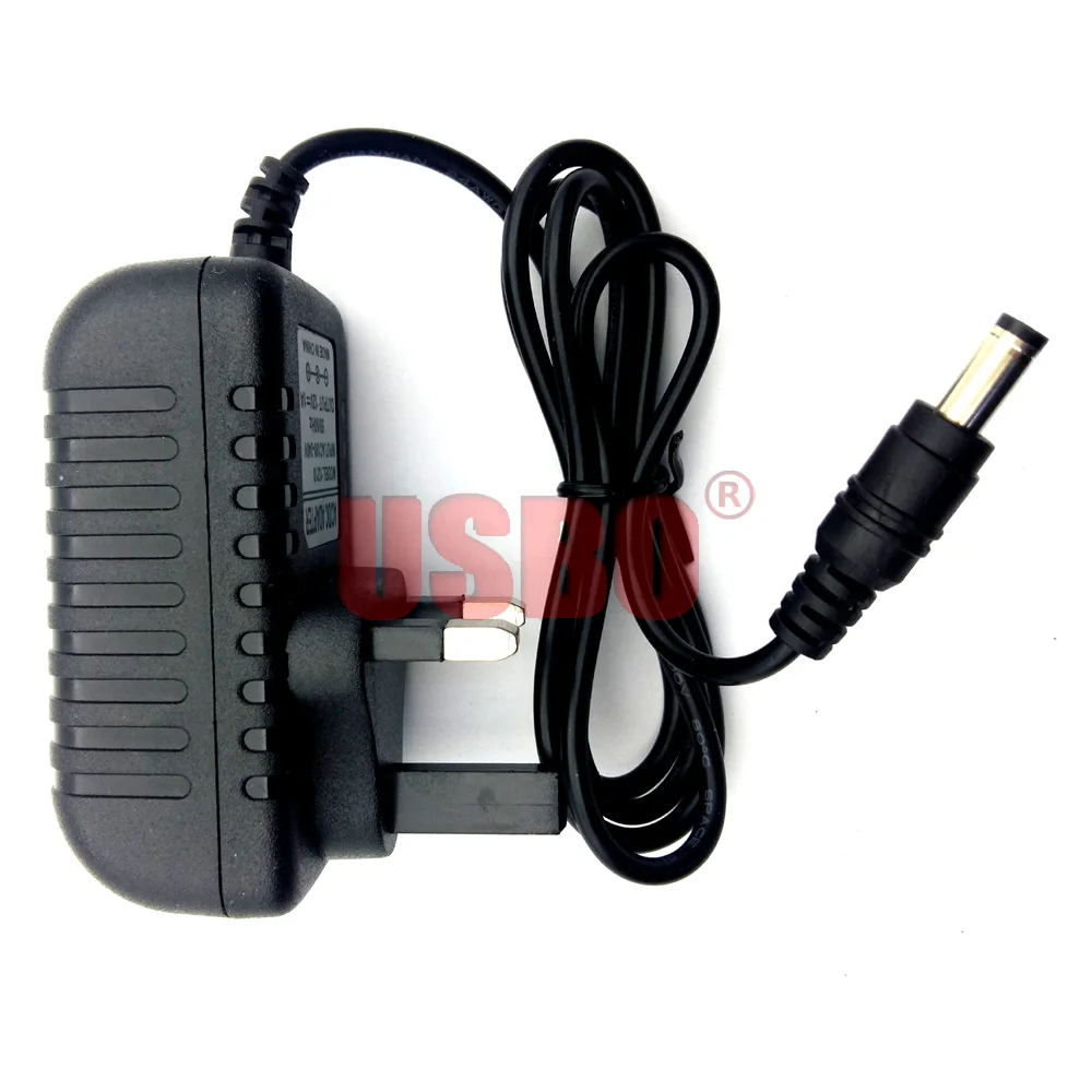 Поставка Черного 6V 0.5A 1.0A 1.5A 2.0A UK HongKong Singapore Malaysia 100V/240C AC to DC 5 5*2 5mm адаптер питания