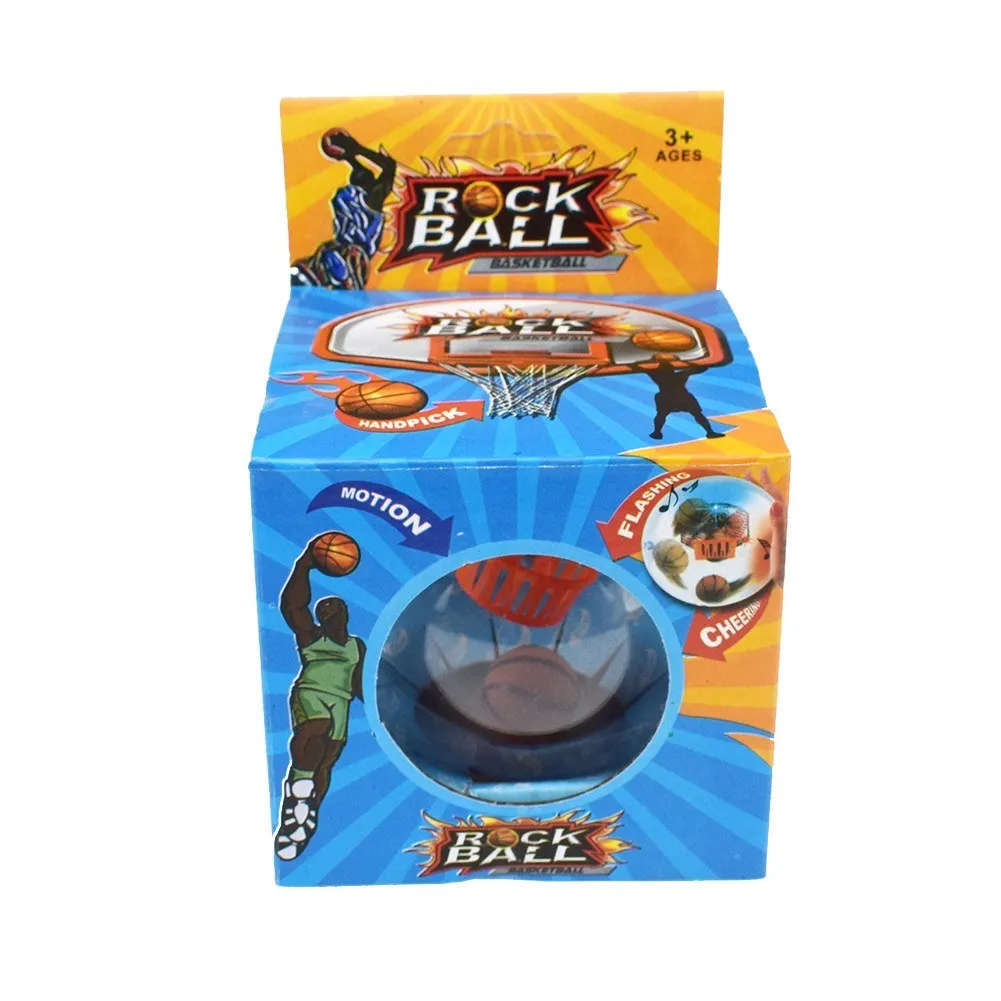 Мини ручной игра баскетбол мяч игрушки со светом и звуком запястья ладони