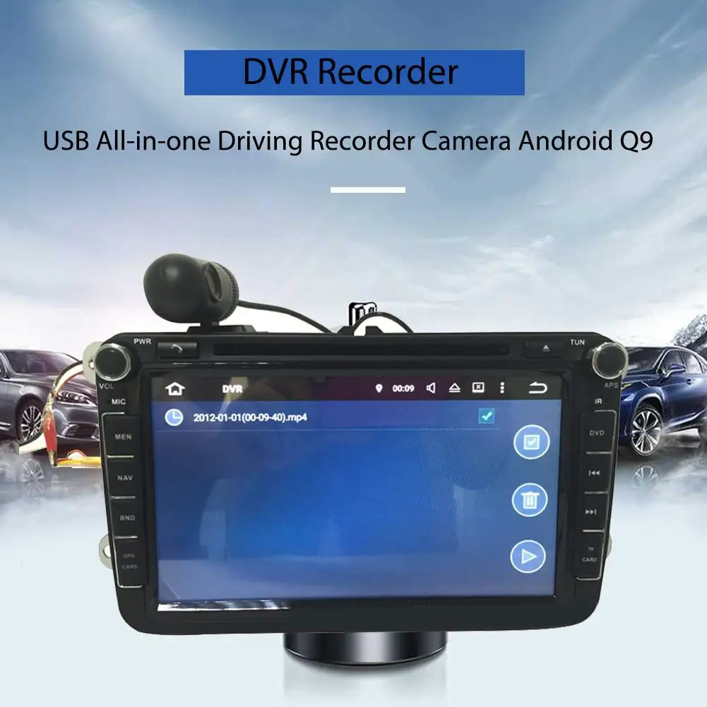 Новая автомобильная камера USB все-в-одном водительская Android Q9 DVR Full HD 720 P видео