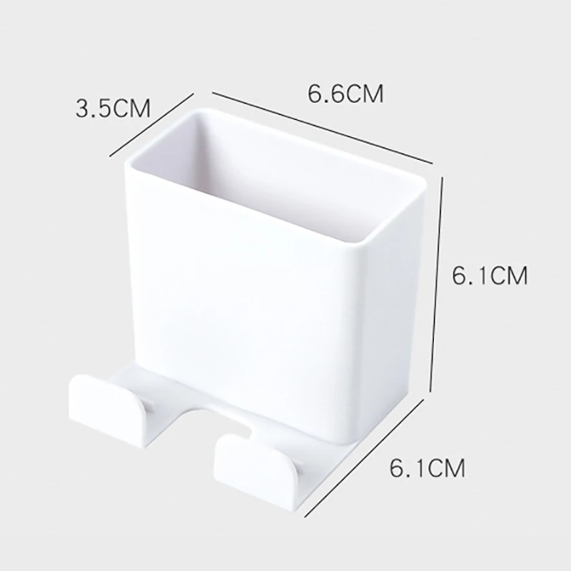 

Wall Mounted Organizer Storage Box Remote Control Air Conditioner Storage Case Mobile Phone Plug Holder Stand Container