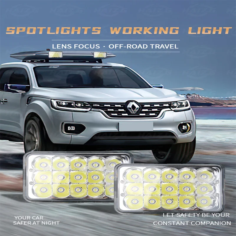 

H4 45w LED Car Work Light Lamps 5 Inch Motorcycle Offroad Off Road Automobile LED Outdoors Lighting Rescue Light for Moto Truck