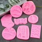 Фотоформа, форма в виде кленовых листьев, папоротника, фотоформа для выпечки печенья, капкейков, шоколада, формы для мастики