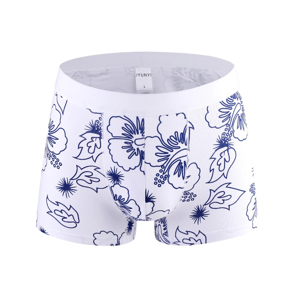 Боксеры мужские с заниженной талией модное нижнее белье хлопковые шорты