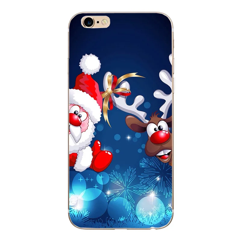 Чехлы с надписью &quotMerry Christmas&quot для Iphone xs max xr 6s 6 7 8 plus силиконовый чехол Санта