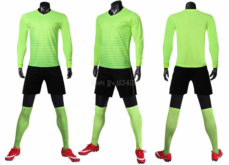 Soccer Jerseys Long Sleeve Men Custom Football Jerseys Soccer Uniforms Youth Adult Football Set Long Soccer Jersey