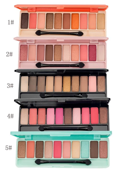 Makeup Luminous Eyeshadow Palette 10 Colors Matte Glitter EyeShadow Diamond Shimmer Eye Primer Eye Shadow