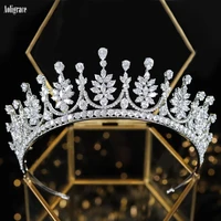 vintage full cubic zirconia princess queen bridal tiaras and crowns for wedding cz birthday sweet 16 pageant bride headpiece