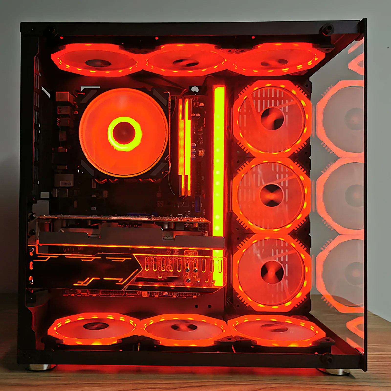 Компьютерный чехол для ПК регулируемый вентилятор ARGB охлаждающий 12 см/4 7 дюйма