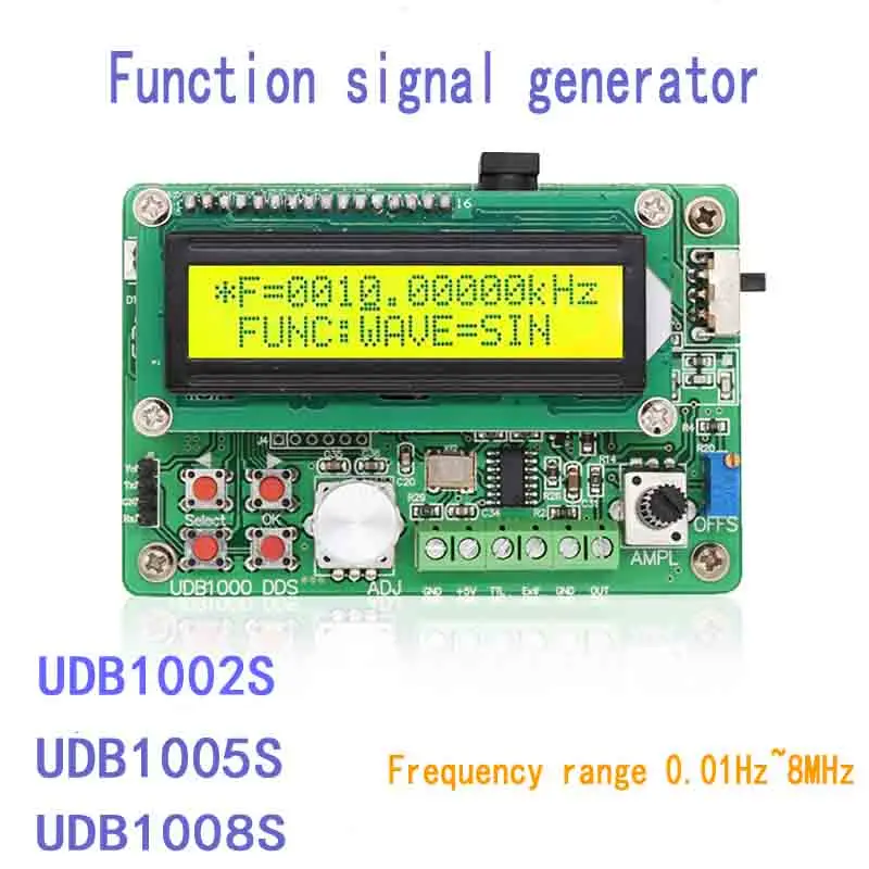 

UDB1000S 2 МГц/5 МГц 8 МГц генератор сигналов с функцией DDS, источник сигнала 60 МГц, счетчик частоты, подметальный модуль