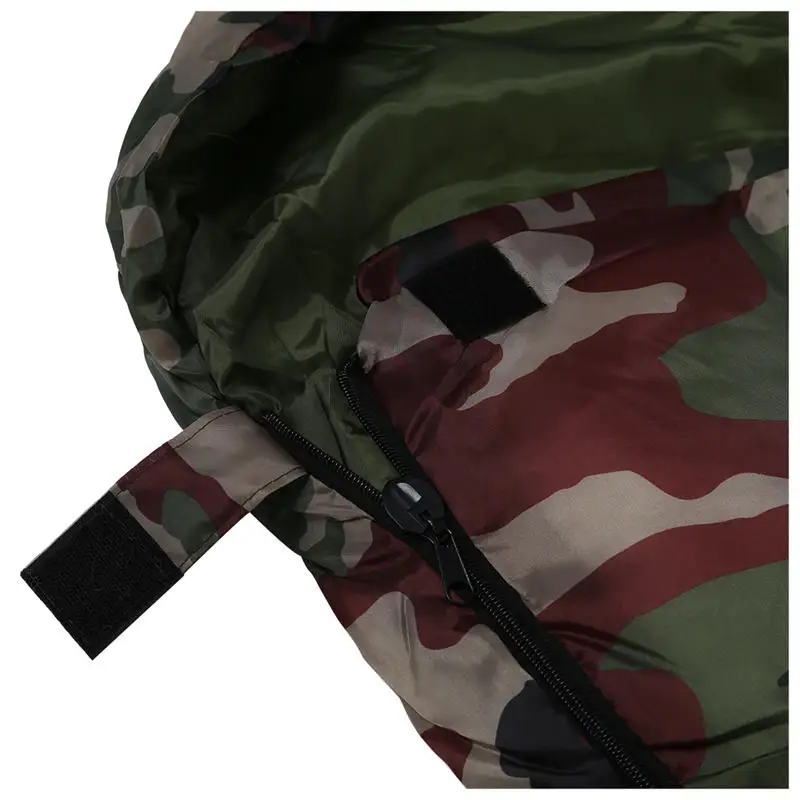 

High quality Cotton Camping sleeping bag,15~5 degree, envelope style, camouflage sleeping bags