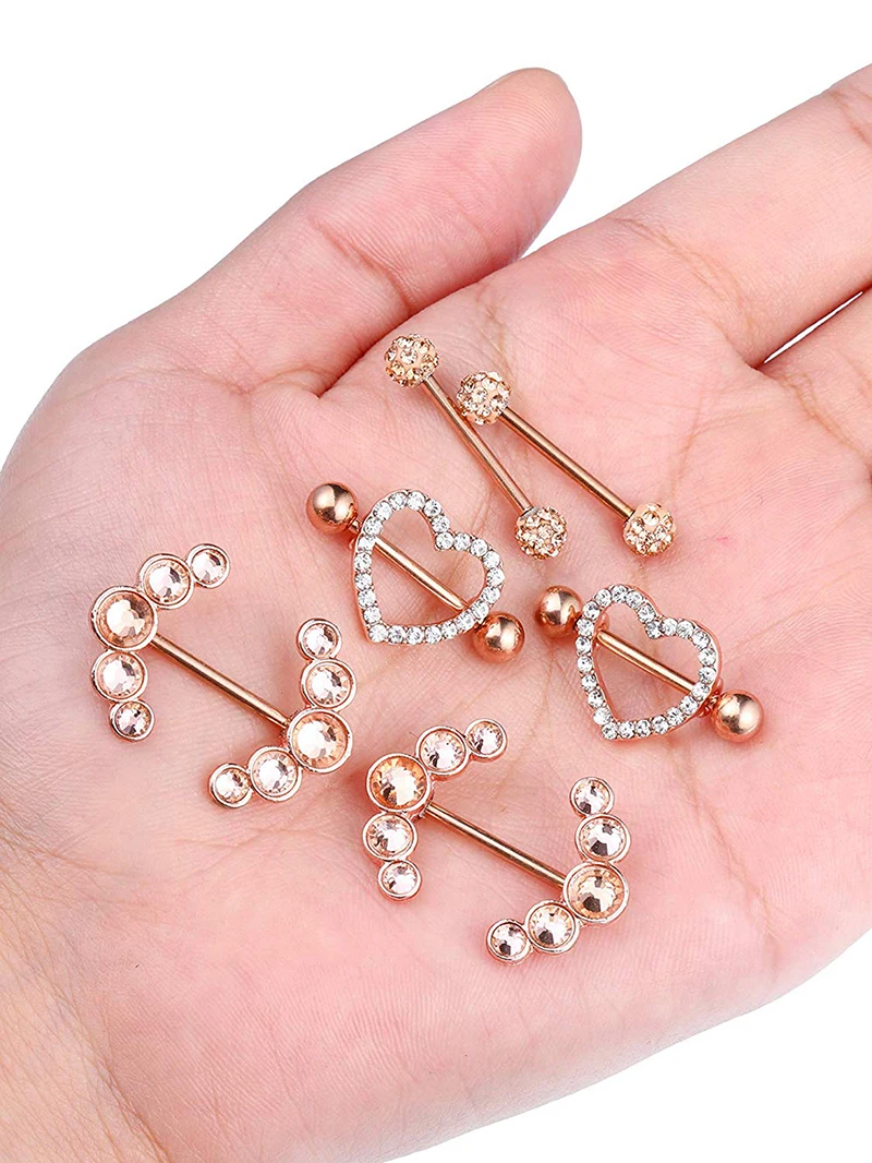 2 шт. модное кольцо для пирсинга сосков кольца ювелирные изделия креативные в