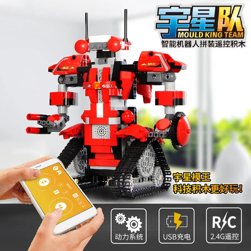 Mould King Technic Роберт M2 M1 M3 M4 набор с дистанционным управлением робот гусеничный