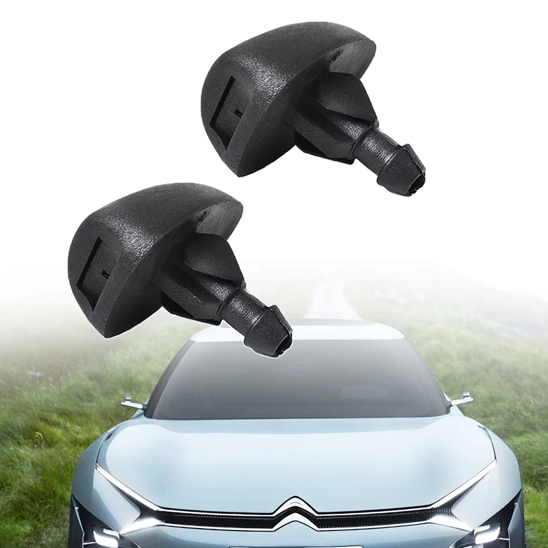 2 Pcs Car Nozzle Windshield Washer Spray Nozzle For Citroen C3/C3 Picasso/Dispatch/Saxo/Xsara Peugeot 106/205/207/306/307 Etc