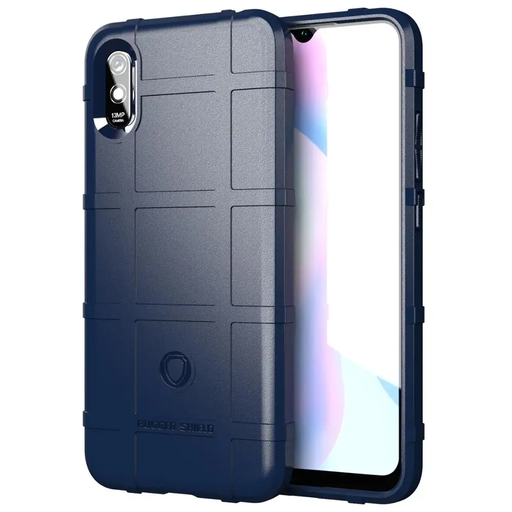 

For Xiaomi Redmi 9A Case Soft Silicone rugged shield shockproof Armor Protect Back Cover Case