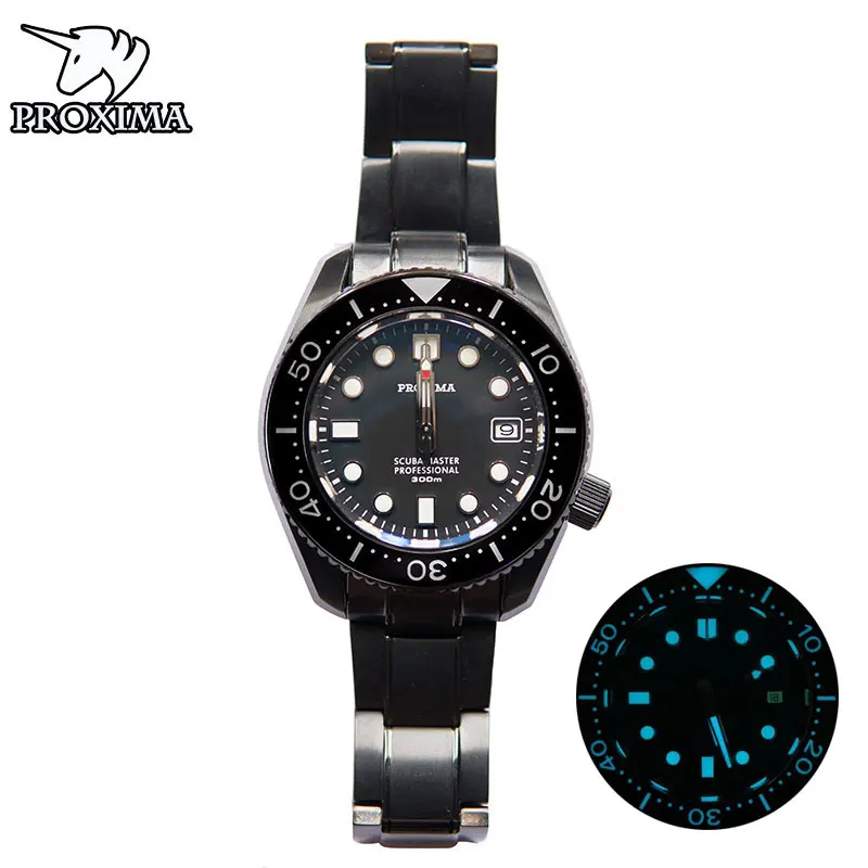 

Proxima 2021 Men's And Women's Mechanical Watch Fashion Automatic 300m Diving Watch C3 Super Bright Sapphire Watch Reloj Hombre