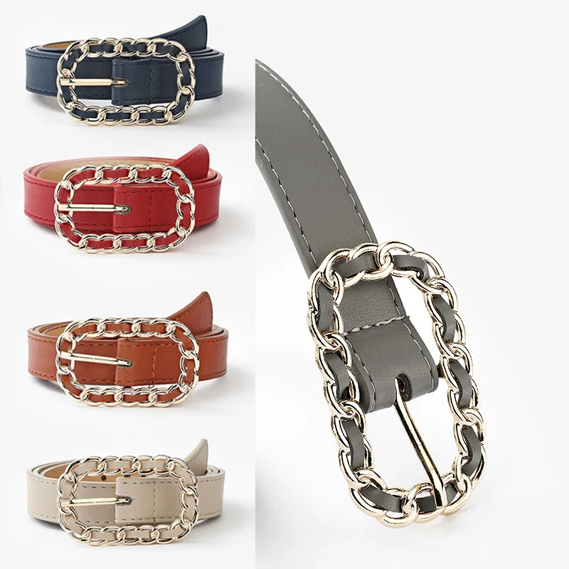 

Женский ремень для брюк, повседневный однотонный ремень в стиле ins, SP1480, 2022