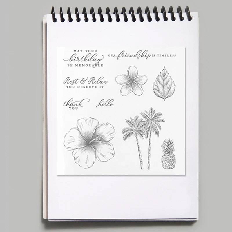 

Pineapple Coconut Tree Carbon Steel Cutting Dies DIY Scrapbooking Photo Album Embossing Paper Cards Making Stencil Decor