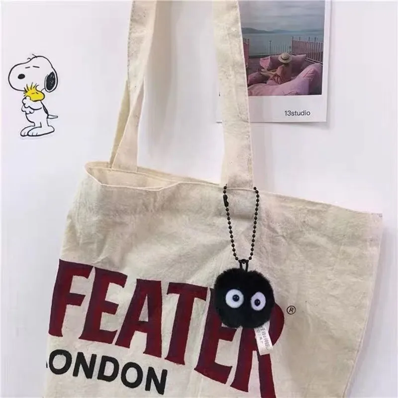 Брелок в стиле аниме Унесенные призраками для косплея черные брикеты плюшевые