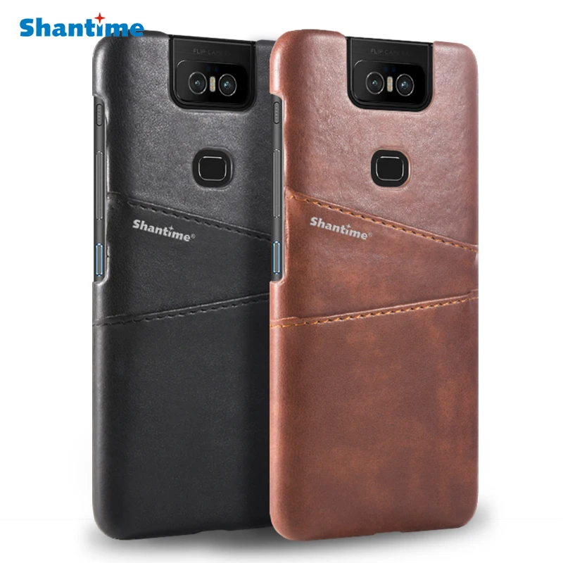 Обложка на заднюю панель из искусственной кожи для Asus Zenfone 6 ZS630KL чехол для телефона для Asus Zenfone 6 чехол со слотом для карт для Asus Zenfone 6z