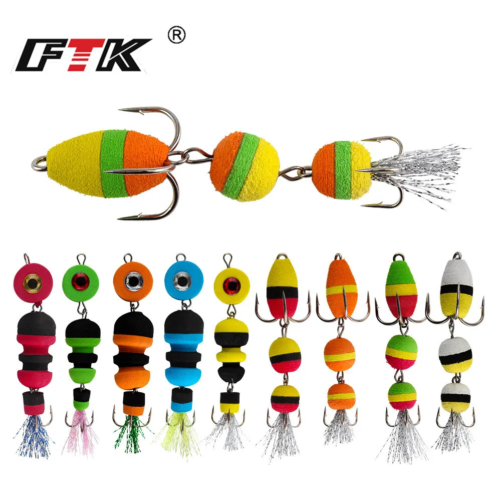 

FTK Mandula Hot Sale Fishing Lure Soft Lures Foam Bait Swimbait With Leaded Wobbler Bass Pike Lure Insect Artificial Baits