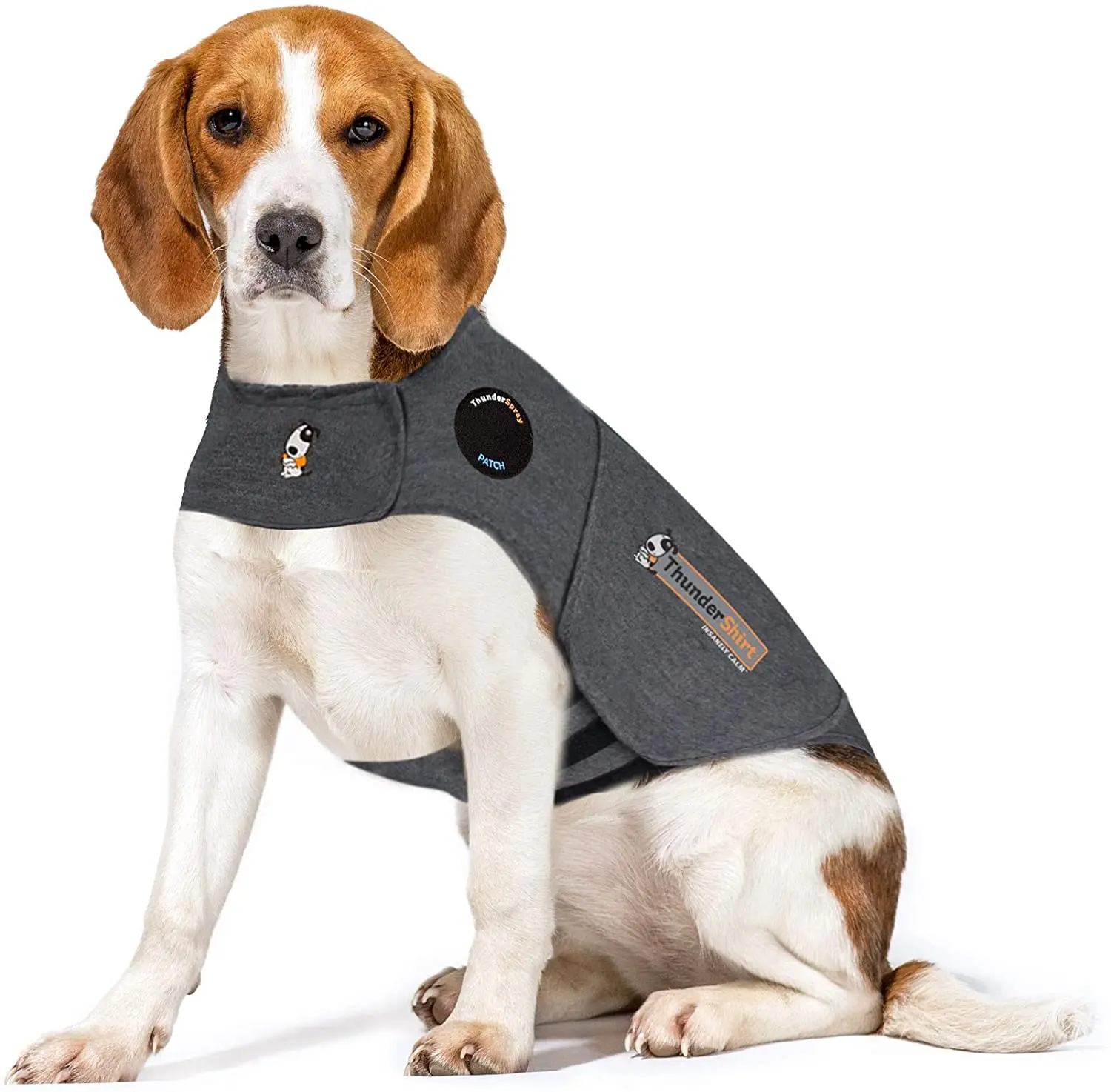

Серый плащ для собак Thundershirt