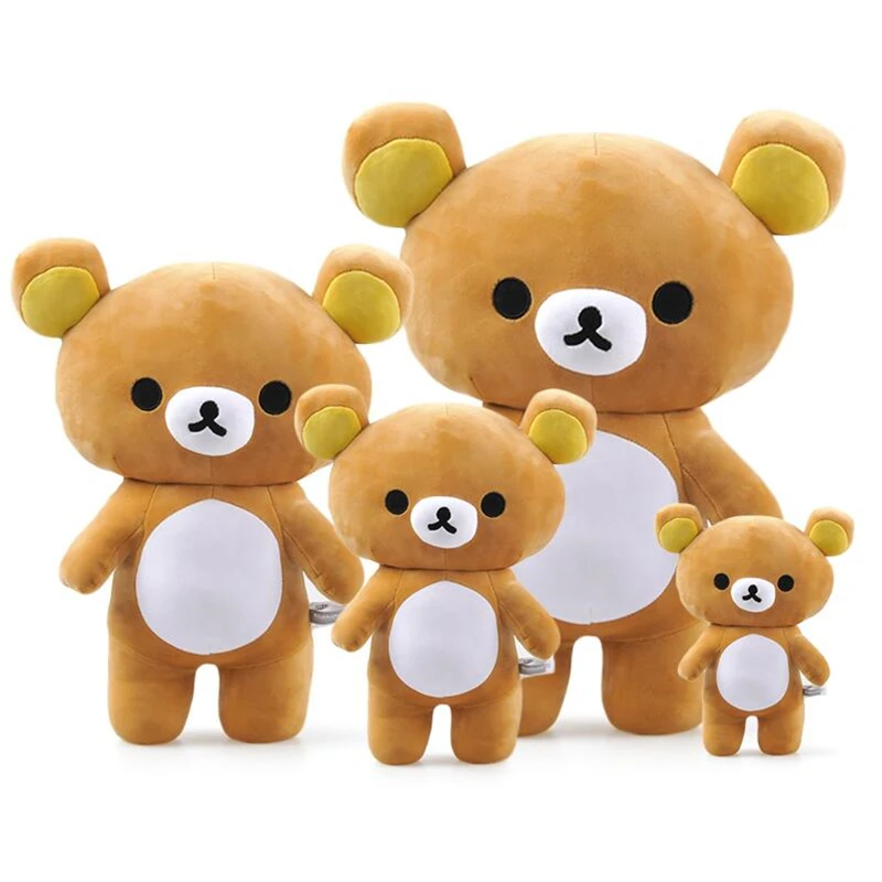 На рост от 80 до 140 см Kawaii с медвежонком-рилаккумой кожного покрова плюшевое