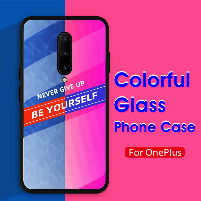 Твердость 9H чехол из закаленного стекла для телефона Oneplus 7 Уникальный дизайн