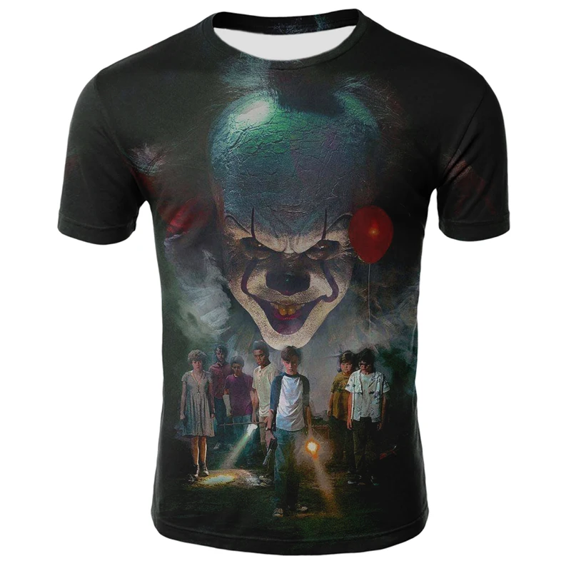 2019 новая 3d футболка американский фильм это клоун задняя душа серия Футболка
