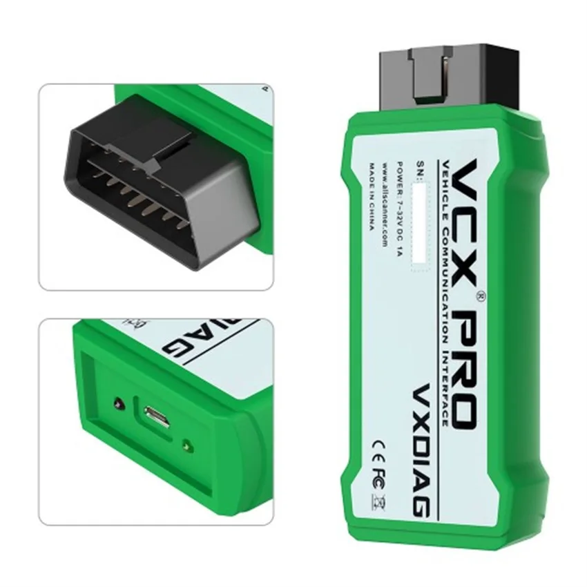 [VXDIAG Дистрибьютор] VXDIAG VCX NANO PRO для GM/Ford/Mazda/VW/HONDA/VOLVO/TOYOTA/JLR 7 в 1 OBD2 автомобильный