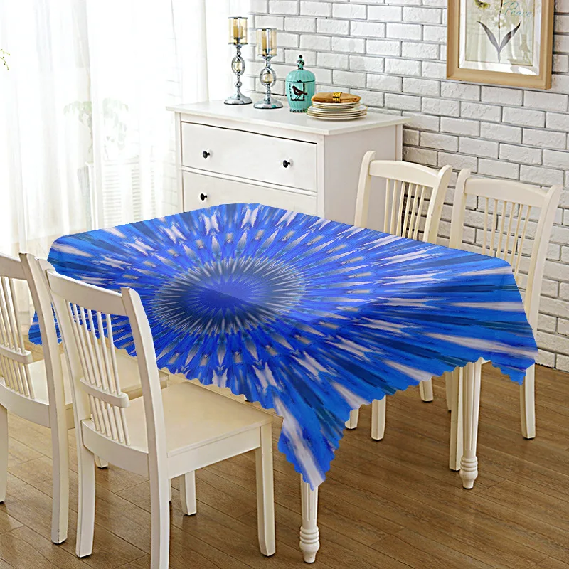 

Spiral Texture Art Tablecloth Household Table Cloth TV Cabinet Tea Table Cloth round Table Placemat dinning table cover