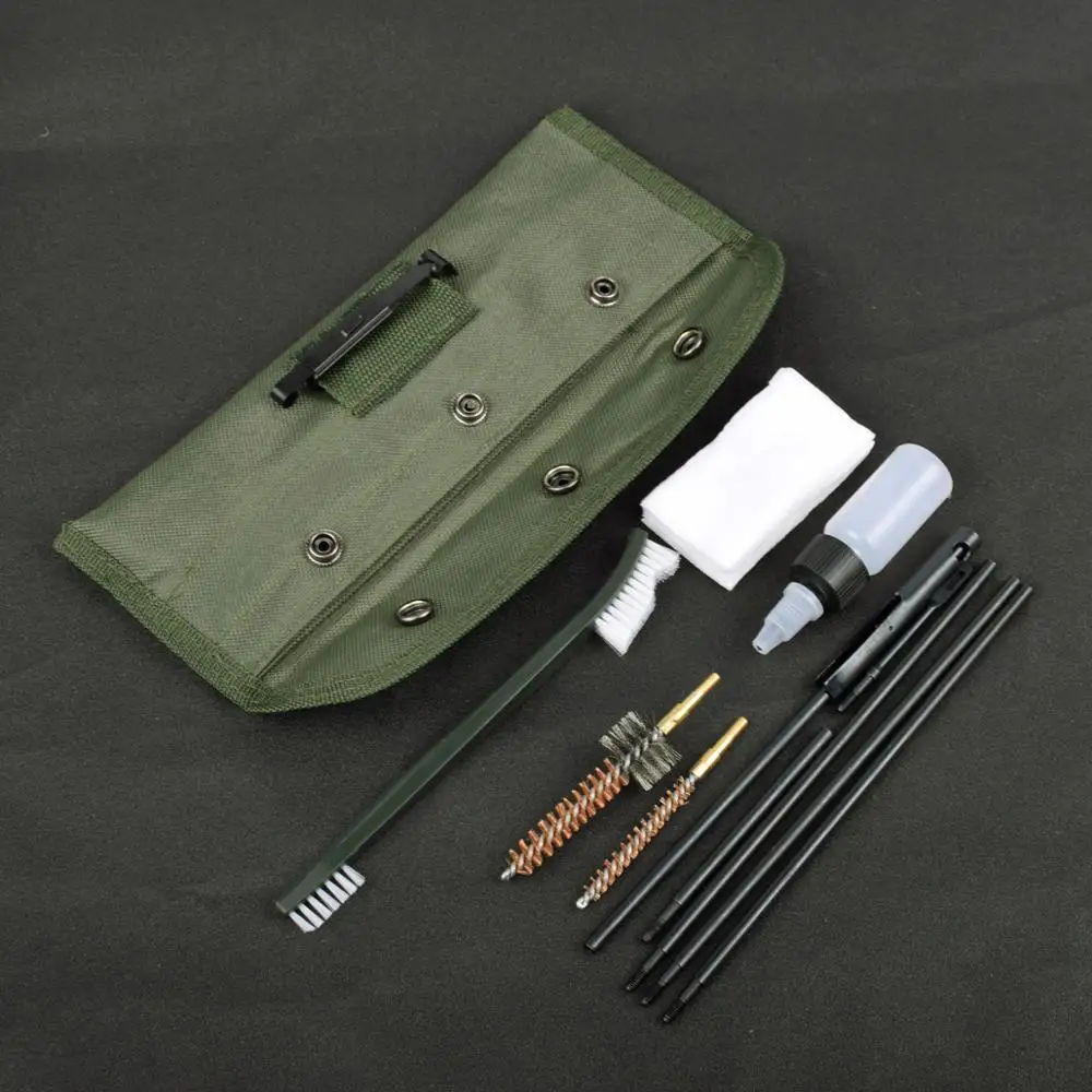 

10 Piece .22 22LR .223 556 Airsoft M4 M16 Rifle Gun Cleaning Kit Set Clean Rod Nylon Brush Cleaner Gun Accessories Clean Tools