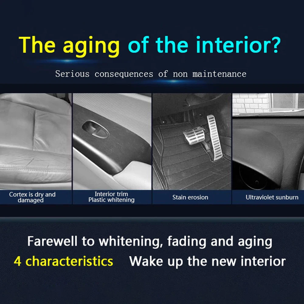 Автомобильные внутренние пластиковые детали 30 мл ретейлер восстановленные для