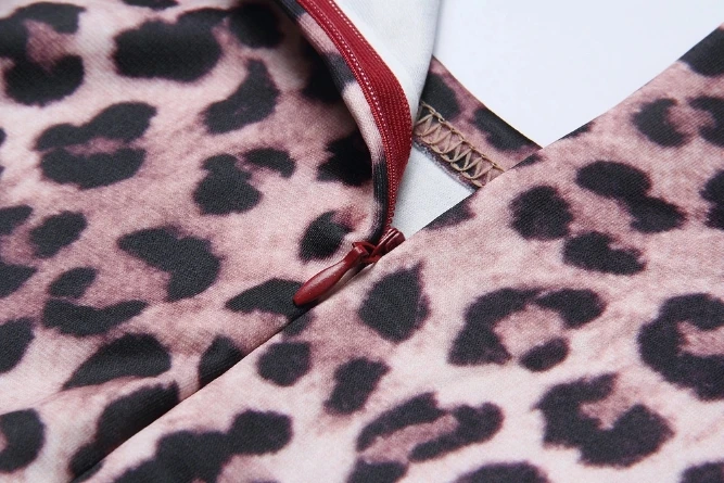 Осеннее платье с леопардовым принтом и ремнем хорошего качества|Женские платья| |