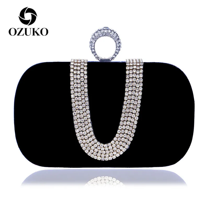 

Женские клатчи со стразами, маленькая сумочка, кошелек на плечо с цепочкой, вечерняя сумка-клатч для платья, u-образные Стразы