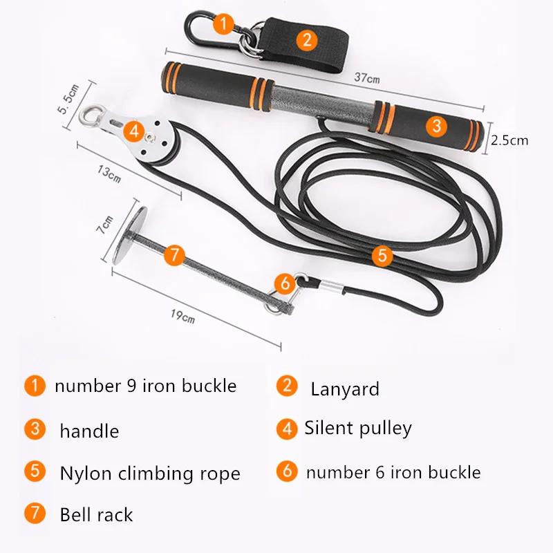 

Fitness Pulley Cable System Forearm Strength Exerciser For Arm Biceps Triceps Blaster Hand Strength Trainning Home Gym Equipment