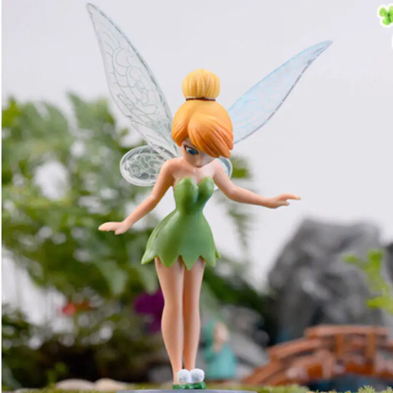 

6Pcs Flower Fairy Pixie Fly Wing Family Miniature Artificial Garden Ornament Home Decor Decoration Craft