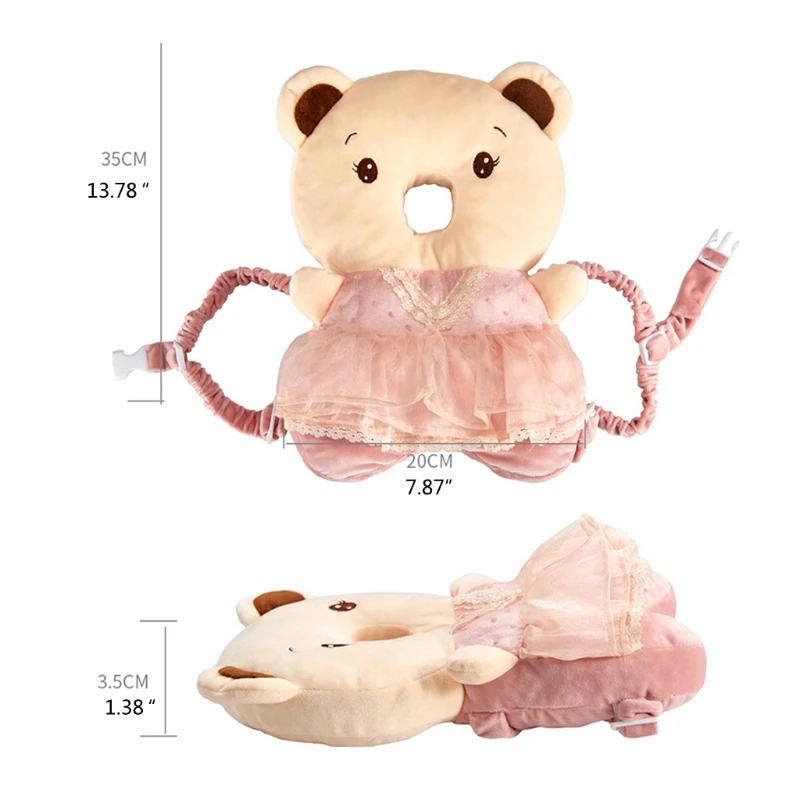 

40JC Baby Head Protection Pad Pillow Newborn Neck Safe Cushion Breathable Headrest