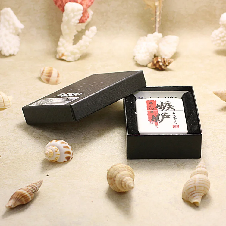

Genuine Zippo oil lighter copper windproof 7 Deadly sins Envy cigarette Kerosene lighters Gift With anti-counterfeiting code