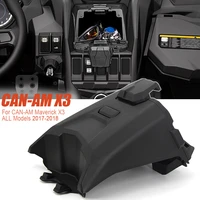 2017 2018 2019 2020 for can am maverick x3 models black electronic device holder with integrated storage