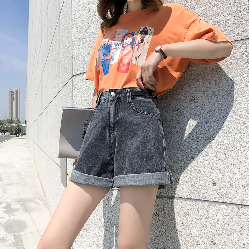 

GUUZYUVIZ Casual 5XL Plus Size Denim Shorts Jeans Woman Jean Shorts Women Summer High Waist Short Feminino Spodenki Damskie