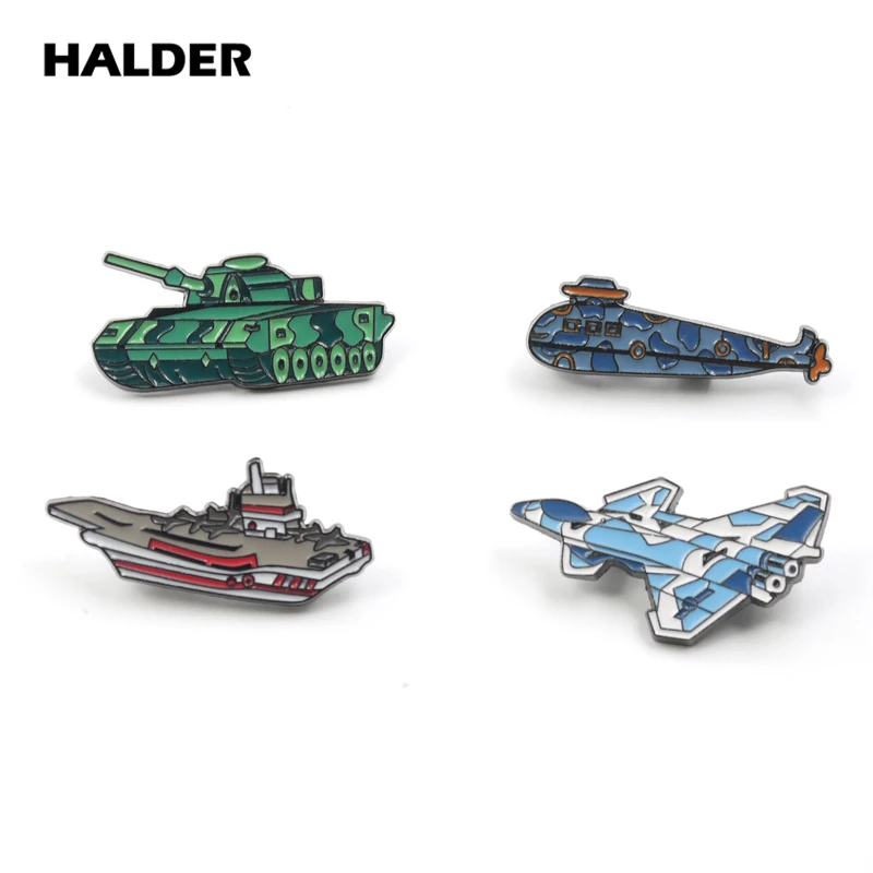 Custom pins BR0069 HALDER военные переноски оружия подводная лодка истребитель танков