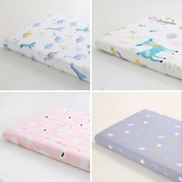 100 cotton crib fitted sheet soft breathable baby bed mattress cover cartoon print newborn bedding crib sheet size 12065cm