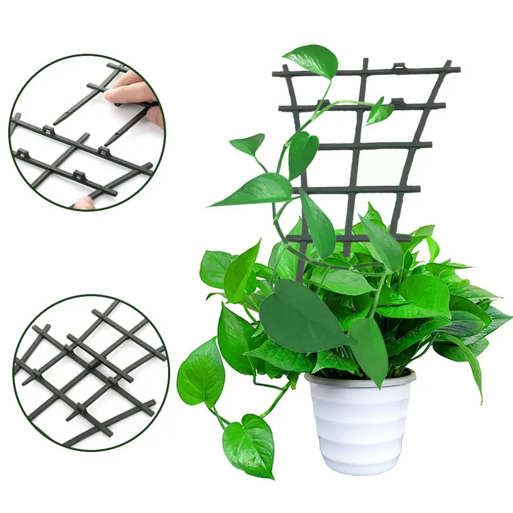 

10pcs Plant Climbing Bracket Flower Cucumber Plants Landing Frame Support Mesh Vine Trellis Netting Net Plant Net Flower Stand