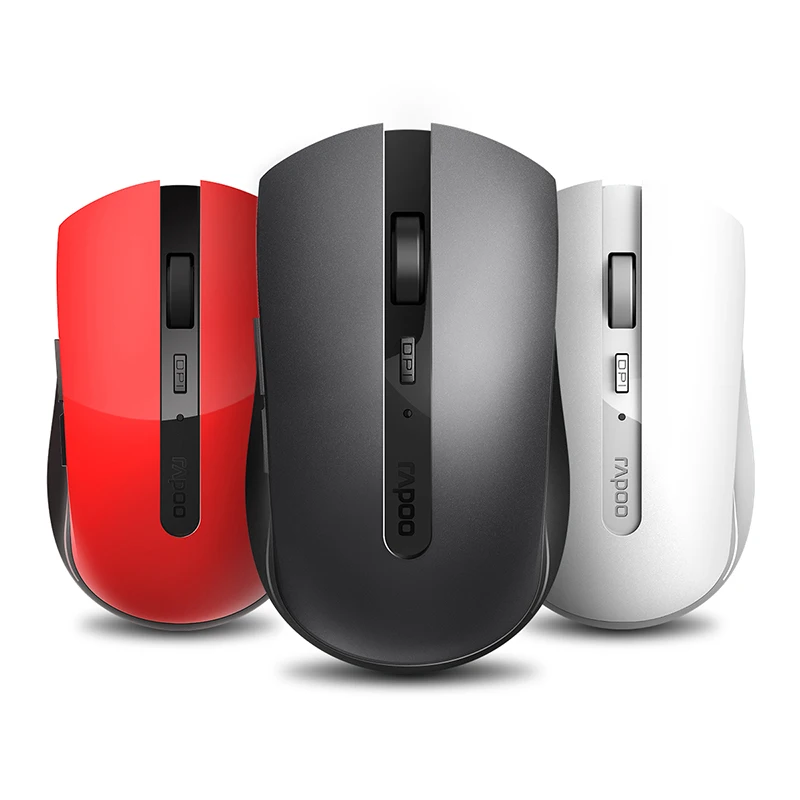 Мышь беспроводная Rapoo Бесшумная 7200 м 1600DPI Bluetooth 3 0/4 0 RF 2 4 ГГц|Мыши| |
