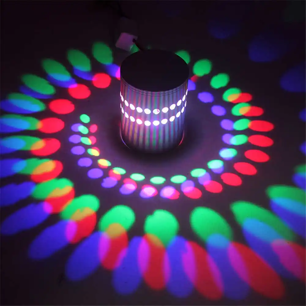 Пульт дистанционного управления RGB потолочные светильники 3W светодиодный яркость Регулируемый спиральный с отверстиями художественное алюминиевое бра Крытый потолочный настенный декоративный светильник