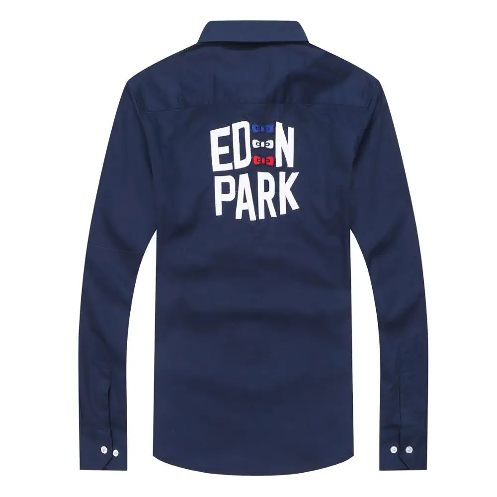 Французский бренд дизайнерская парка Мужская Повседневная рубашка с вышивкой и