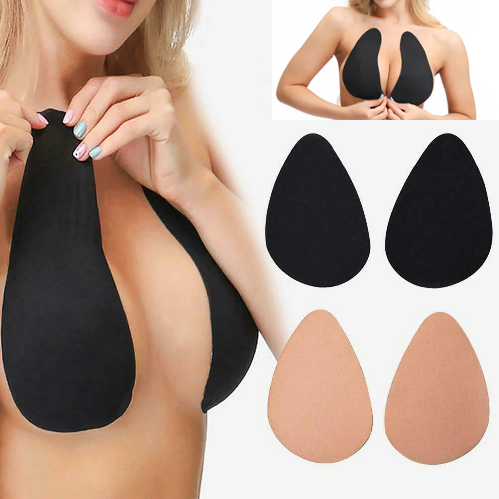 Женские невидимые груди Boob Лифт вверх лента капли формы силиконовые наклейки на соски под лифчик Фитнес Спортивный бюстгальтер для бега йоги