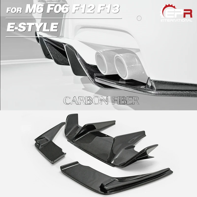 Автомобильные аксессуары для BMW M6 F06 F12 F13 E Style задний диффузор из углеродного
